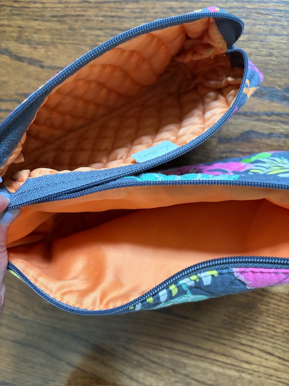 Vera Bradley Quilted Pouch Duo in Jazzy Blooms - Picture 2 of 3